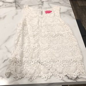 Lily Pulitzer for TARGET Medium White Lace Top